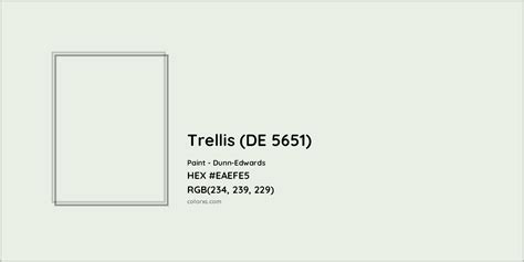 Trellis De 5651 Complementary Or Opposite Color Name And Code