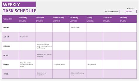 monthly task calendar template monthly employee schedule template ...