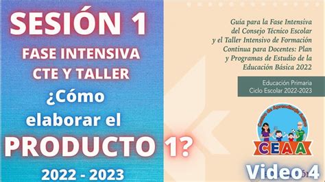 Ceaa Producto Sesi N Fase Intensiva Cte Taller Intensivo