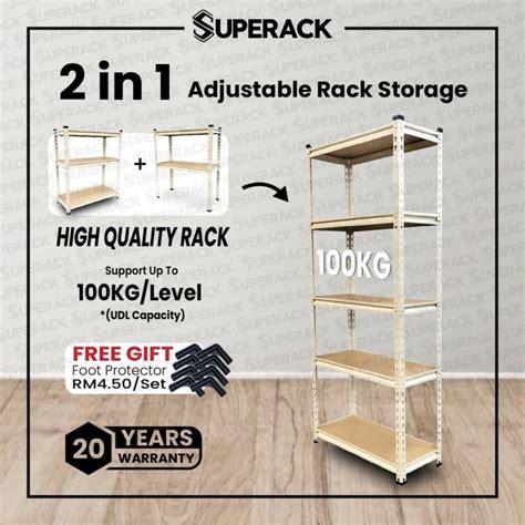 New Superack In Rack Storage Cm H X Cm D X Cm L Rak Kasut