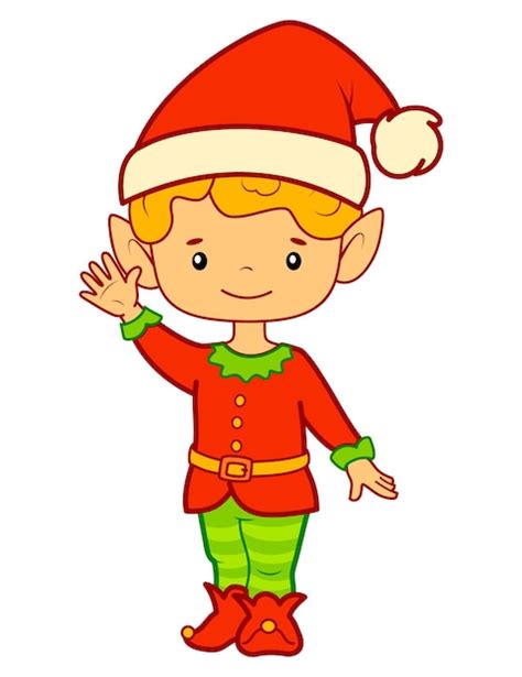 Premium Vector Christmas Cartoons Clip Art Christmas Elf Vector