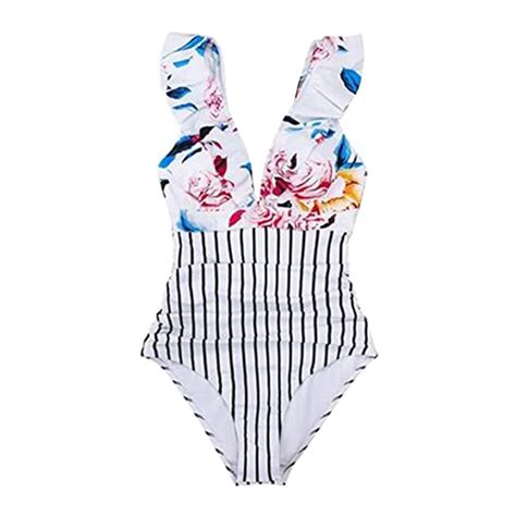 Swim Suits For Women 2024 Ladies Summer Swimsuit Deep V Neck Swimsuit