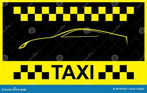 Taxi Cab Symbol Stock Vector Illustration Of Race Retro 46196928