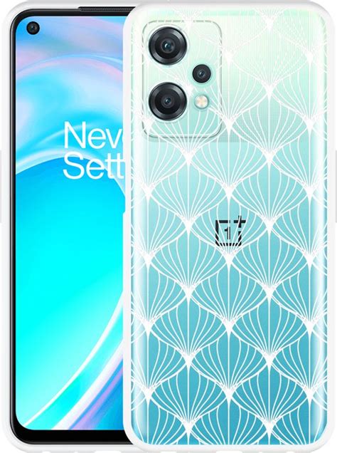 OnePlus Nord CE2 Lite Hoesje White Abstract Pattern Designed By Cazy