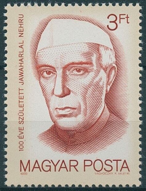 Hungary Stamps 1989 MNH Jawaharlal Nehru Historical Figures Politicians