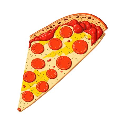 Apetitosa Rebanada De Pizza Dibujos Animados Vector Arte Ilustraci N