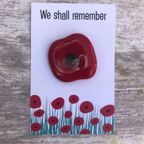 Poppy Brooch / Royal British Legion / Memorial Gift /letterbox - Etsy UK