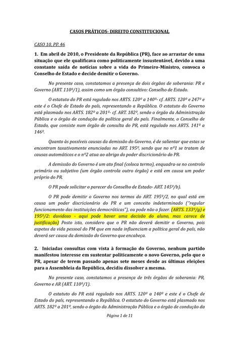 Casos Pr Ticos Casos Pr Ticos Direito Constitucional Caso Pp