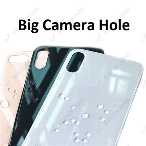 Big Hole Camera Back Glass Cover For Iphone X Xs Xs Max Repair Replacement