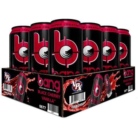 Bang Black Cherry Vanilla Energy Drink 16 Ounces 12 Pack Beauty It Is