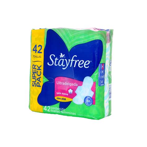 Toalla Stayfree Ultradelgada Con Alas 42 Unidades 901064