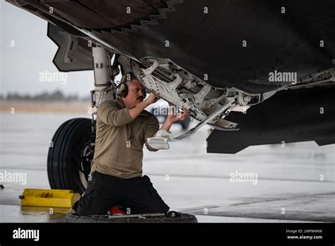 U S Air Force Staff Sgt Kyle Lind A Crew Chief Assigned To The St