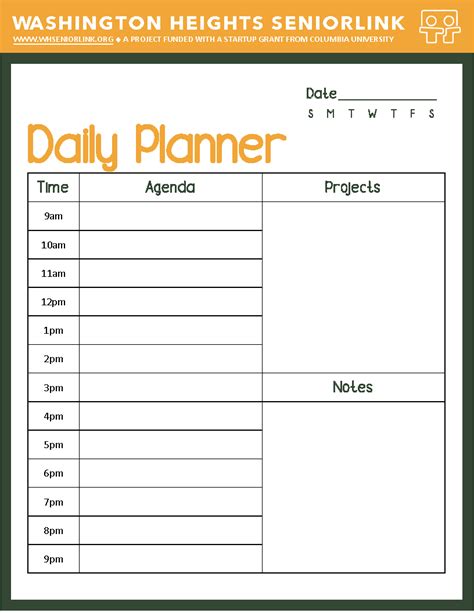 Daily Planner Template Clio Home