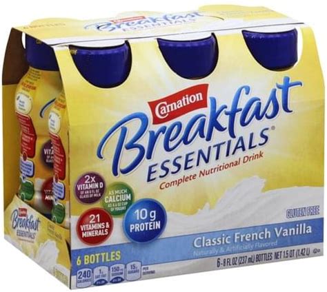 Carnation Classic French Vanilla Complete Nutritional Drink - 6 ea, Nutrition Information | Innit