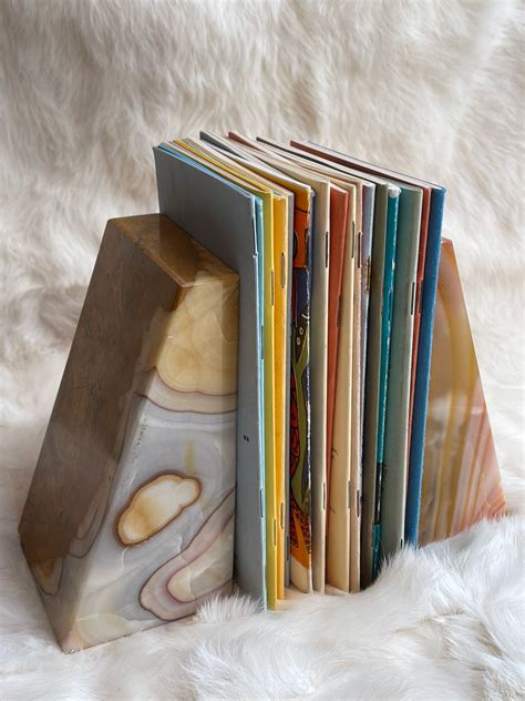 SOLD Vintage Marble Bookends → Hotbox Vintage