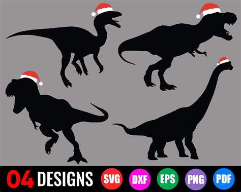 Christmas SVG Christmas Dinosaur SVG Trex SVG Dinosaur - Etsy