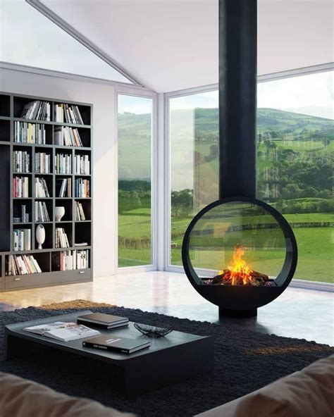 Circular Chimney Fireplace Modus Fireplaces Freestanding Fireplace