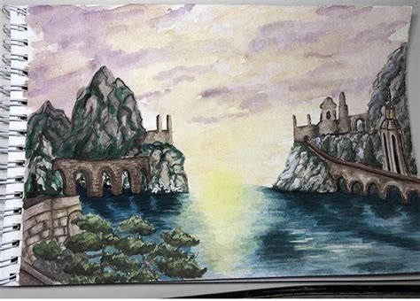 Lindon, Middle Earth watercolor by some.wilde.art : r/ElvenInspiration