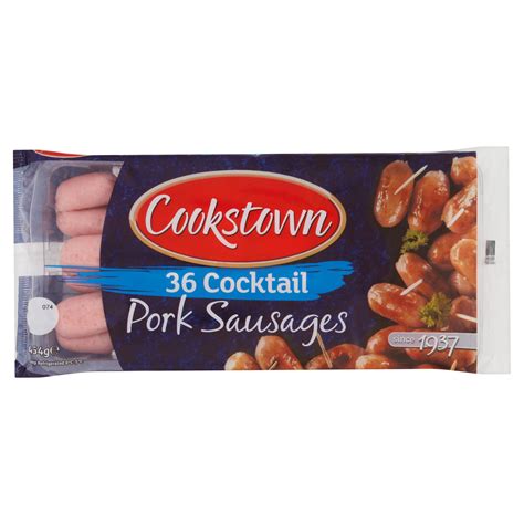 Cookstown 36 Cocktail Pork Sausages 454g Pork Iceland Foods