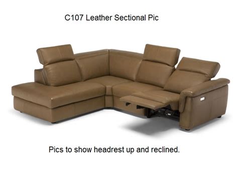 Natuzzi Editions C107 Curioso Power Reclining Leather Sofa Or Set