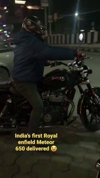 India First Royal Enfield Meteor 650 Delivered 😍😍😀 Youtube