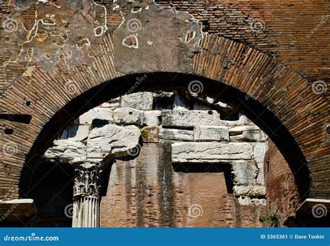 Portico Di Octavia Ruins Stock Image Image Of Design 3365361