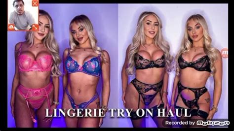 Lingerie Try On Haul Sexy Ft Rhiannon Blue Reaction Youtube