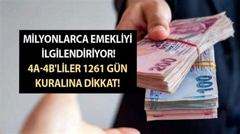 Milyonlarca Emekliyi A Dan Z Ye Ilgilendiriyor A B Liler G N