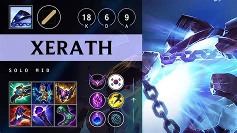 Xerath Mid Vs Kennen Legendary Kr Master Patch Youtube