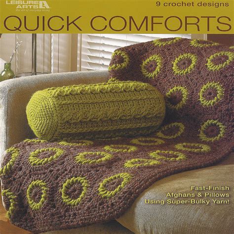 Leisure Arts Quick Comforts Crochet Designs Bk Oriental Trading