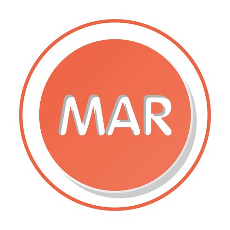Bullet with March month. 19039342 PNG