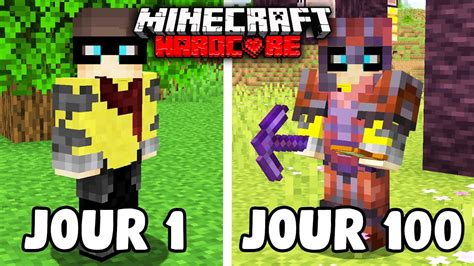 Jai Survécu 100 Jours Sur Minecraft Hardcore [ Film ] Youtube