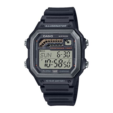 Reloj CASIO WS 1600H 1AVDF Resina Hombre Negro Btime