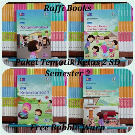 Jual Paket Tematik Terpadu E F G H Kelas Sd K Revisi Facil