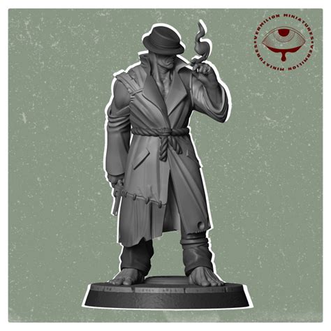 D Printable Radioactive Detective By Vermilion Miniatures