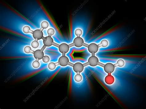 Cuminaldehyde Organic Compound Molecule Stock Image F0170291