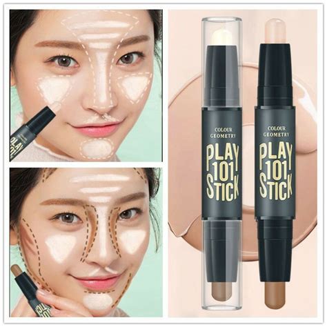 Jual Lameila Contouring Stick Face Stick Colour Geometry Duo Concealer