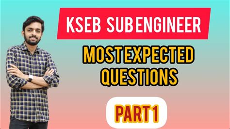 KSEB Sub Engineer Most Expected Question Series Part 1 YouTube