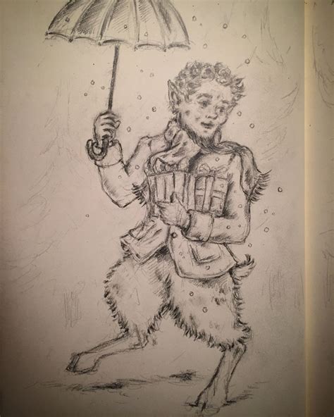 Mr Tumnus Illustration Work In Progress By Jonathan Hayes Narnia The