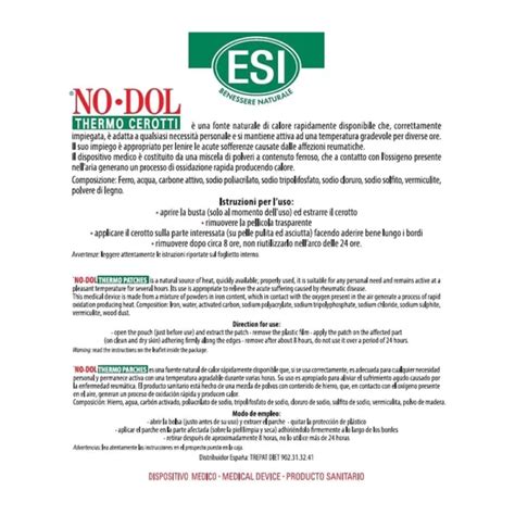 ESI No Dol Thermo Cerotti 3 Cerotti Autoriscaldanti NowPharma