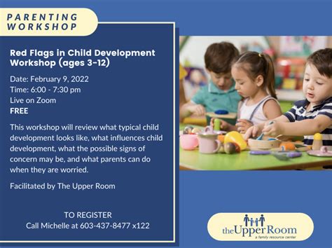 Virtual Workshop Red Flags In Child Development Milford Kids Thrive