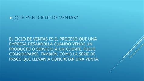 Fases De Ventas De Ciclos En Administracion De Empresas Ppt