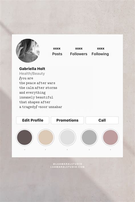 Aesthetic Bio Templates