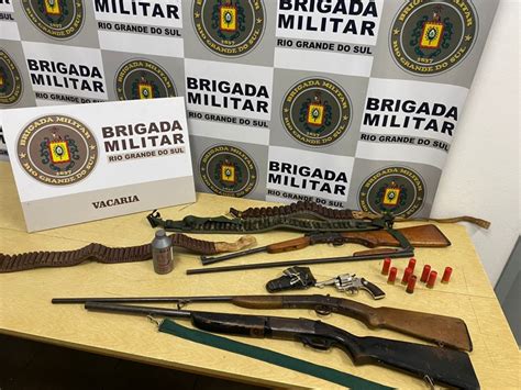 Brigada Militar De Vacaria Prende Homem Por Posse Ilegal De Arma De