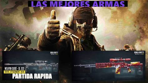 LAS MEJORES ARMAS DE CALL OF DUTY MOBILE FUSIL DE FRANCOTIRADOR