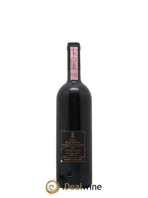 Acheter Brunello Di Montalcino Docg Poggio Alle Mura Banfi Lot