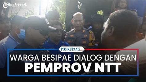 Dialog Antara Warga Dengan Perwakilan Pemprov Ntt Dan Aparat Kepolisian