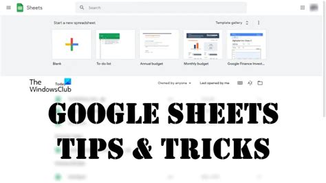 Google sheets tips and tricks tutorial to make the best of its features ...