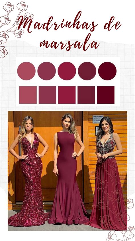 Vestidos Marsala Para Madrinhas De Casamento Madrinhas De