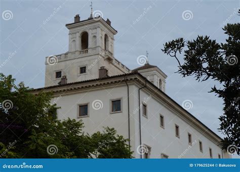 Villa Medici in Rome stock photo. Image of history, city - 179625244